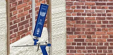 Espuma de aislamiento térmico aplicada con pistola